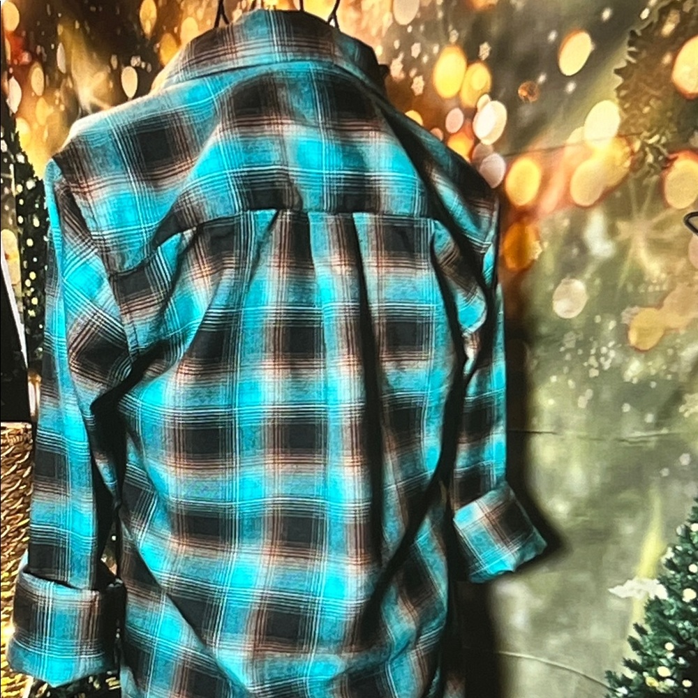 Dixxon “Switch Suspension” Button Down Blue/Brown… - image 5